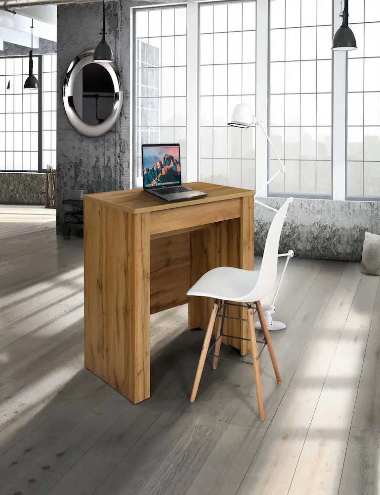 Consolle nobilitato finitura rovere nodato – 90×50 4 all.cm.45