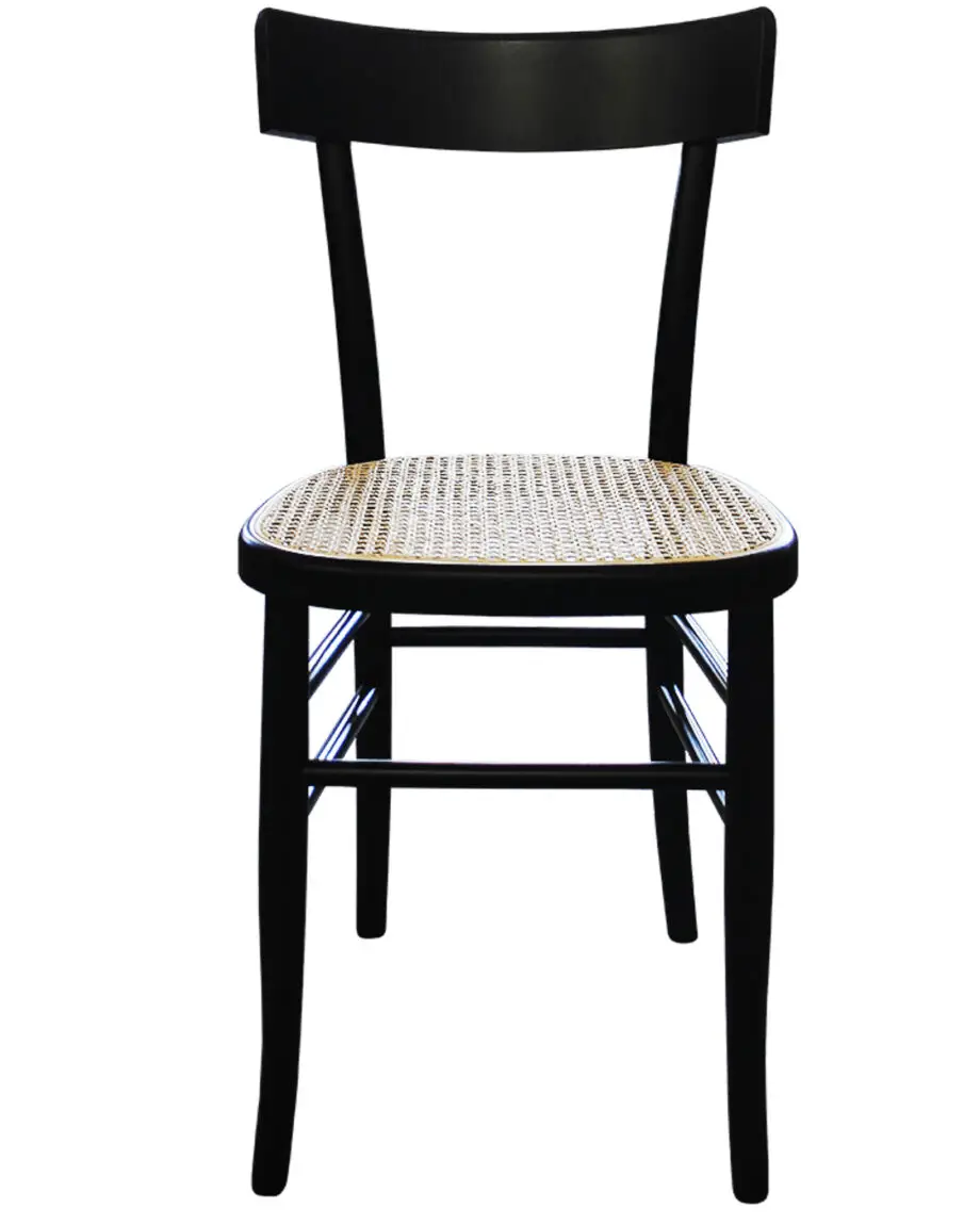 Sedia modello Milano fuselli con seduta in paglia di Vienna Gli